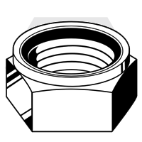 Brighton Best - M24-3.00 - METRIC NYLON INSERT LOCKNUTS A2-70 (304) DIN 985 | 561110