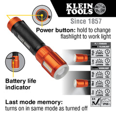 Klein Tools - RECHARGEABLE LED FLASHLIGHT & WORKLIGHT | A-56412