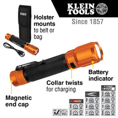 Klein Tools - RECHARGEABLE 2-COLOR LED FLASHLIGHT AND | A-56413