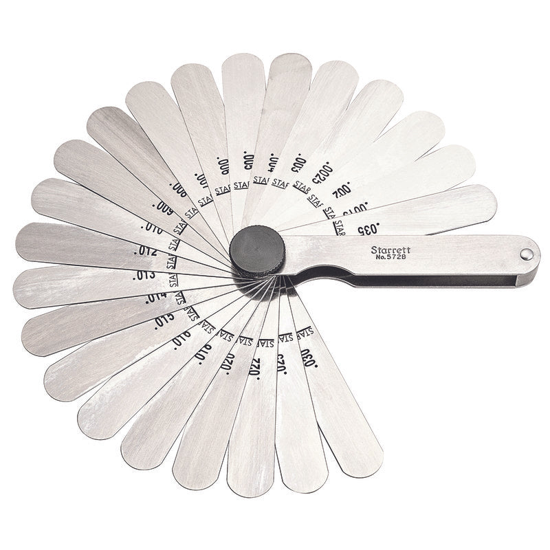 Starrett - Thickness Gage .0015-.035in Range 22 Leaves | 572B