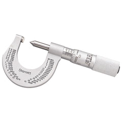 Starrett - Screw Thread Micrometer 0-1in 0.001in Grad 14-18 Threads/ Inch | 575CP