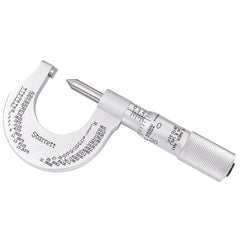 Starrett - Screw Thread Micrometer 0-1in  0.001in Grad 28-30 Threads/ Inch | 575EP