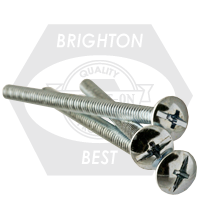 Brighton Best - 1/4"-20x3/4" (FT) - MACHINE SCREW TRUSS HEAD PHILLIPS/SLOTTED COMBO COARSE ZINC CR+3  | 578501