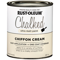 Rust-Oleum  - Chalked Paint Chiffon Cream - Quart 887ml | 347693