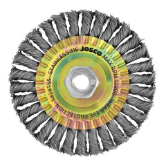 Josco - Brush Wheel Pipeline TK30 - 125 x 1R x M14 - 0.50 Stainless 316 | 5828TSS