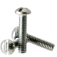 BBI - #8-32x1/4" (Ft) - Machine Screw Round Head Slotted Zinc Cr+3 | 583305