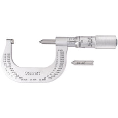 Starrett - Screw Thread Micrometer 1-2in .001in Grad 10-13 Threads/inch | 585CP