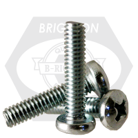Brighton Best - 5/16"-18x1 1/4" (FT) - MACHINE SCREW PAN HEAD PHILIPS ZINC CR+3  | 587737