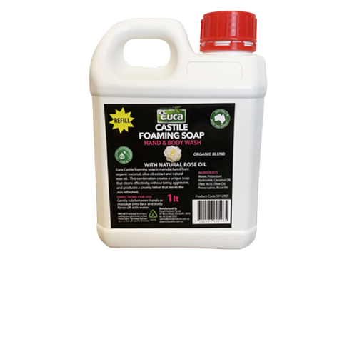 Euca  - CASTILE FOAM SOAP ROSE 1L REFILL | 591LREF
