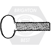 Brighton Best - 1/4"-20x1 1/4" - THUMB SCREW, TYPE B, NO SHOULDER, ZINC CR+3  | 595540