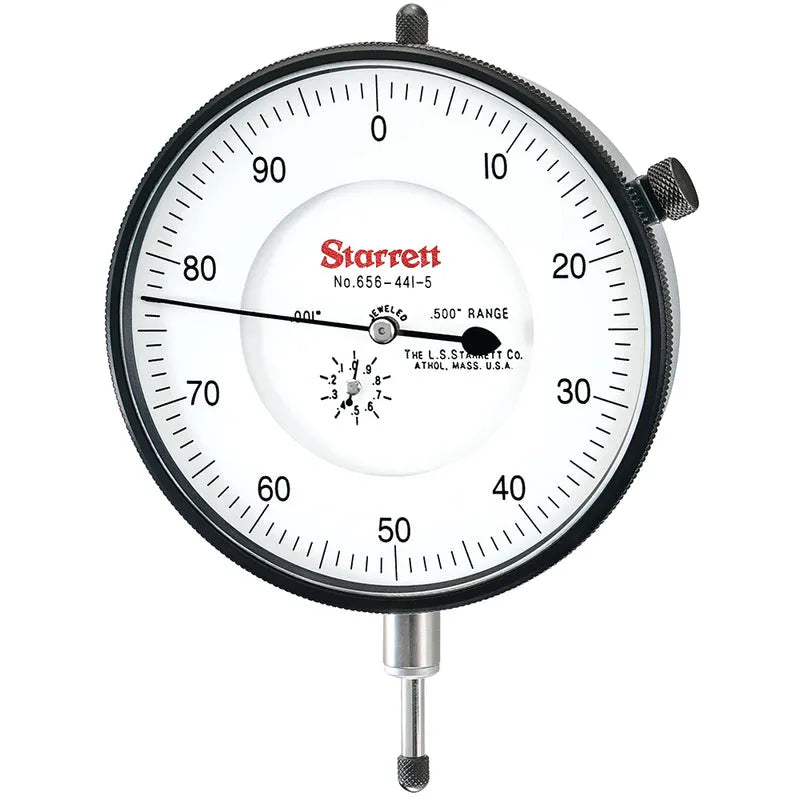 Starrett - Dial Ind. Jewelled 3 5/8in .500in Range .001in Grad | 656-441/5J