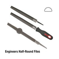 Toledo - 150mm File Half Round 2nd Cut CD | 06HR02CD