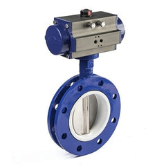 AIP - Butterfly Valve Cast Iron Wafer EPDM Actuated Single Acting Spring Return Pneumatic - 6" | 25-852-096 | BFVSASR150