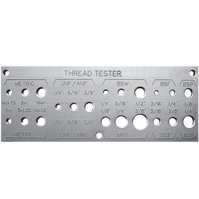 Alemlube - Thread Tester To Facilitate Quick & Accurate Identification Of Many Common Grease Nipple Thread Types | 6000