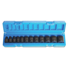 Action - 12 Piece 3/8" Drive 6-Point Imperial Standard Impact Socket Set | 600101202