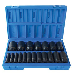 Action - 19 Piece 1/2 Drive 6-Point Imperial Deep Socket Set | 600221901