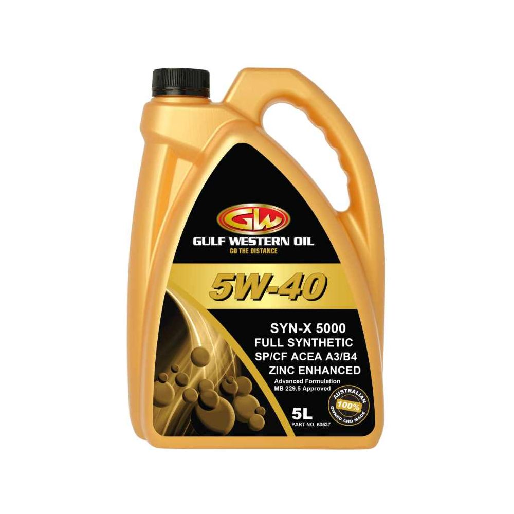 Gulf Western - Syn-X 5000 5W-40 Full Syn SP/CF A3/B4