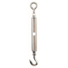 Beaver - Turnbuckle Stainless 8mm Hook/ Eye C/W Lock Nuts 316gr | 600408
