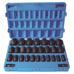 Action - 29 Pieces 3/4 Drive 6-Point Imperial Deep Socket Set | 600422902
