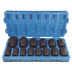 Action - 14 Pieces 1 Drive 6-Point Imperial Deep Socket Set | 600521401