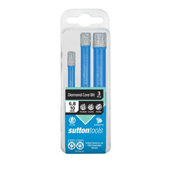 Sutton Tools - 10mm Drill Set D693 Diamond Core Wet/dry 6/8/ 3Pc | D6930003