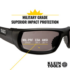 Klein Tools - SAFETY GLASSES GREY LENS FULL FRAME | A-60164