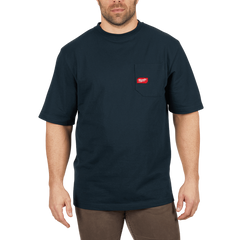 Milwaukee - Heavy Duty Pocket Tee Short Sleeve Blue - L | 601BL-XL