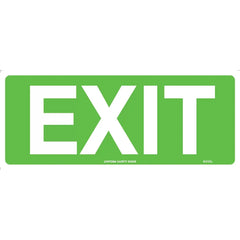 Uniform Safety Signs - 350x145mm - Metal - Luminous - Exit | 601OLM