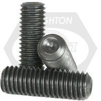Brighton Best - 1"-14x1 1/2" - IMPERIAL GRUB (SOCKET SET) SCREW CUP POINT THERMAL BLACK OXIDE  UNS | 601534