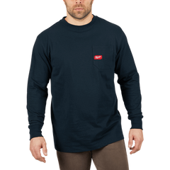 Milwaukee - Heavy Duty Pocket Tee Long Sleeve Blue - M | 602BL-M