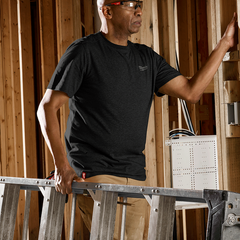 Milwaukee - Hybrid Work Tee Short Sleeve Black - L | 603BL