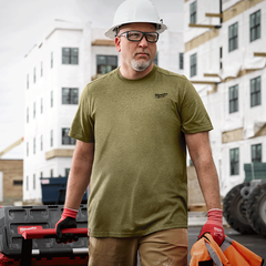 Milwaukee - Hybrid Work Tee Short Sleeve Green - S | 603GNS
