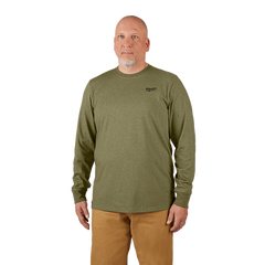 Milwaukee - Hybrid Work Tee Long Sleeve Green - S | 604GNS