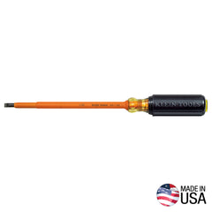 Klein Tools - 6.35mm Screwdriver Insulated Cabinet-Tip 177mm Roun | A-605-7-INS