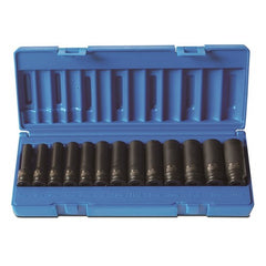 Action - 13 Piece 3/8 Drive 6-Point Metric Deep Socket Set | 605121301