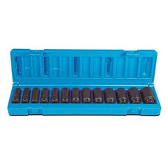 Action - 13 Piece 3/8 Drive 6-Point Metric Deep Magnetic Socket Set | 6051R1301