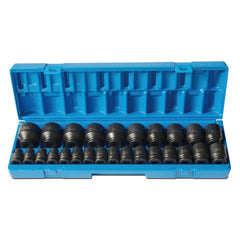 Action - 26 Piece 1/2" Drive Metric Standard Impact Socket Set - Carton (x4) | 605202601-4