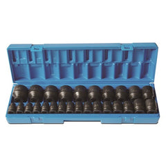 Action - 26 Pieces 1/2 Drive 6-Point Metric Standard Socket Set | 605202601