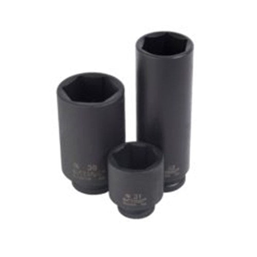 Action 23mm 1/2" Drive 6-point Metric Deep Impact Socket