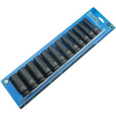 Action - 12 Pieces 1/2 Drive 6-Point Metric Deep Socket Set | 605221202