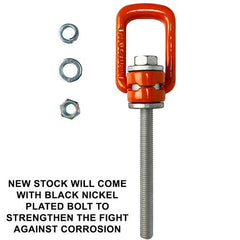 Austlift - Swivel Lifting Point 12mm/1T 114mm thread length c/w nut | 605512