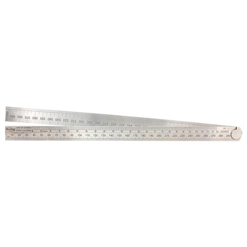 Sterling 600Mm 60R Type Folding Line Of Chords Rule |6060R