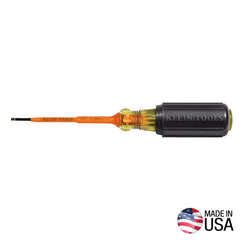 Klein Tools - INSULATED 3/32" SLOTTED SCREWDRIVER | A-607-3-INS