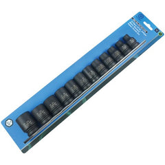 Action - 12 Pieces 1/2 Drive 6-Point Metric Standard Socket Set | 607201202