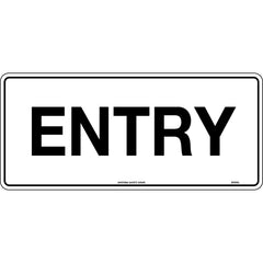 Uniform Safety Signs - 300x100mm - Self Adhesive - Entry | 610OMA