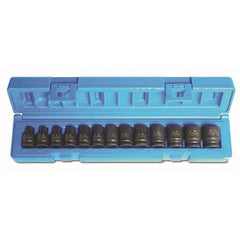 Action - 13 Piece 3/8 Drive 6-Point Metric Standard Socket Set | 611101301