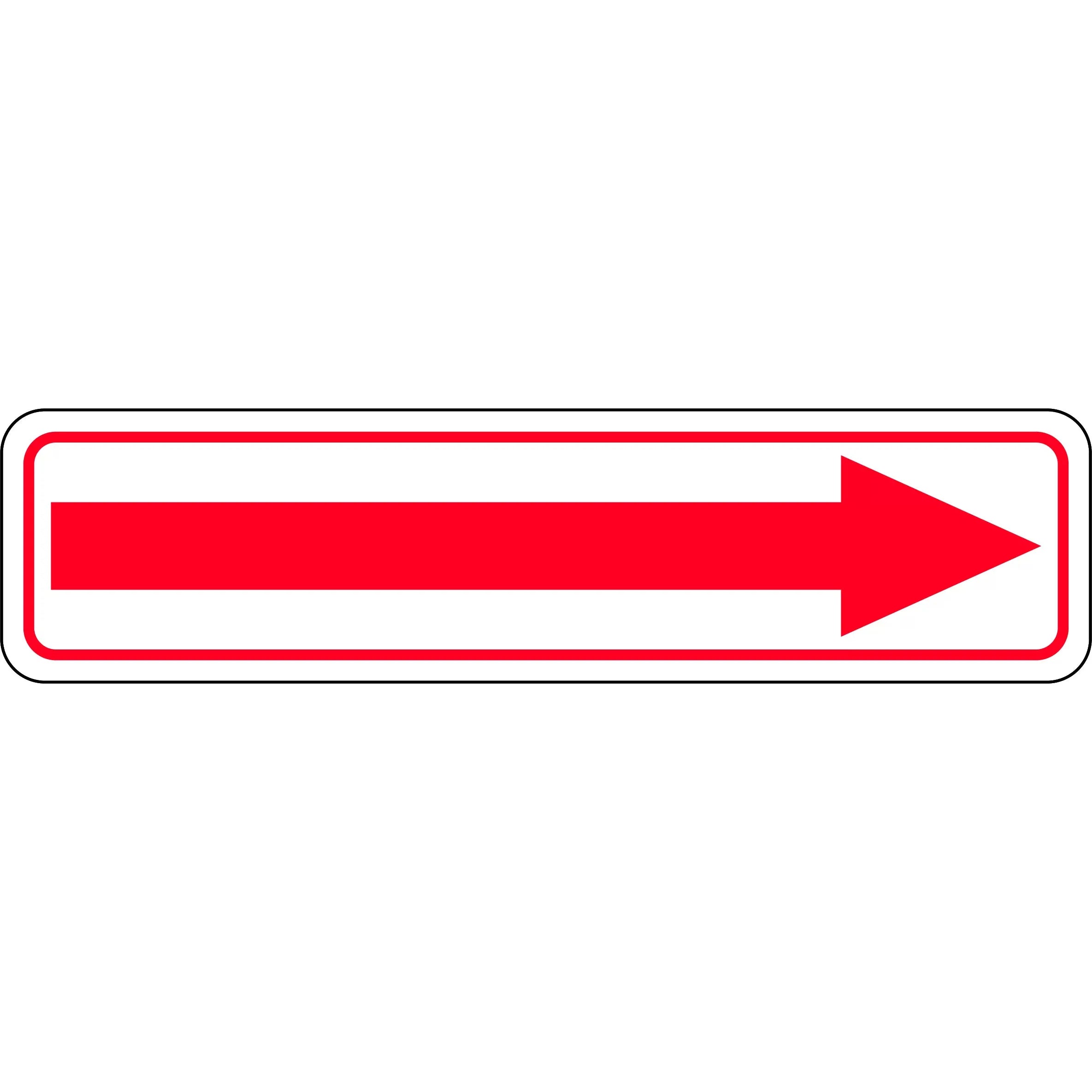 Uniform Safety Signs - 300x100mm - Self Adhesive - Arrow | 612OMA