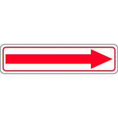 Uniform Safety Signs - 300x100mm - Self Adhesive - Arrow | 612OMA