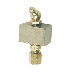 Alemlube - Header Block 1 Outlet C/W 6mm Fittings And Grease Nipples | 6131