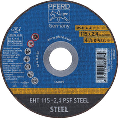 PFERD - Flat Cut-Off Wheel GP - STEEL EHT 115-2.4 A 46 P PSF | 61730026 25